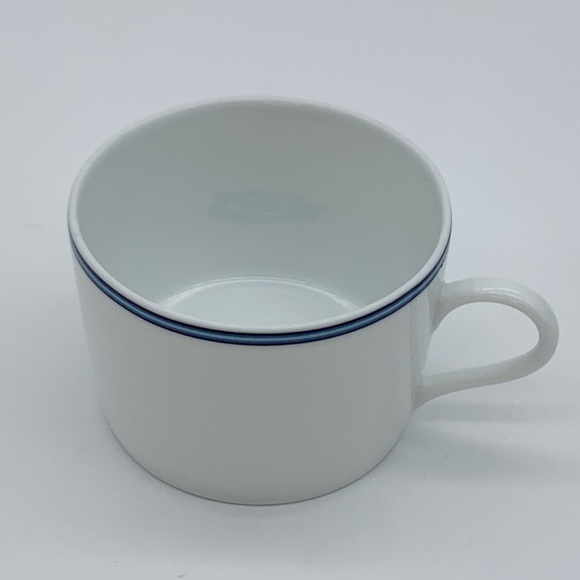 Hermes Chaine D'Ancre Blue and White Porcelain Cup and Saucer Set - Picture 7 of 13